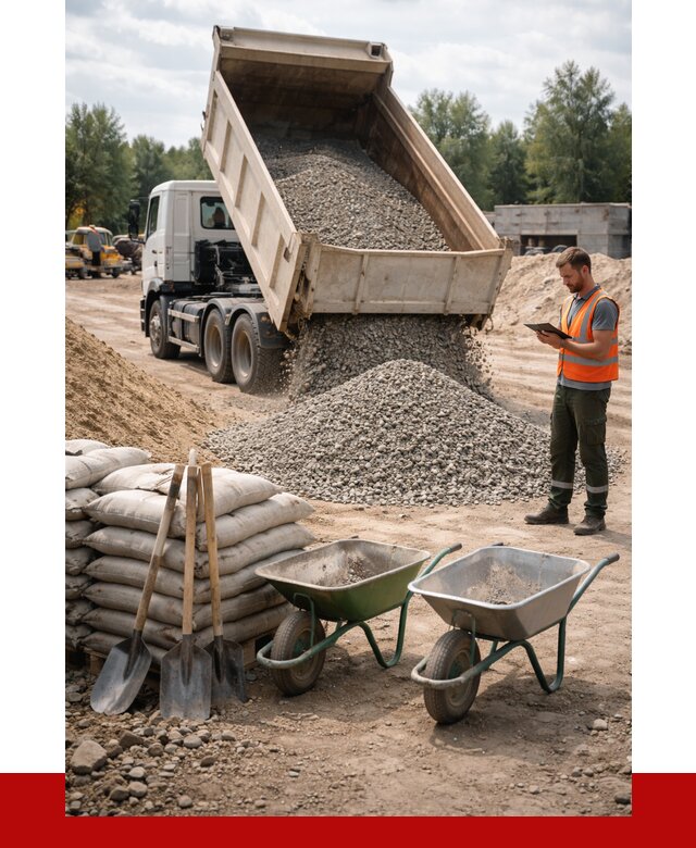 Доставка нерудных материалов в Гусе-Хрустальном от 1284 руб. | ПРОНЕРУДГсь