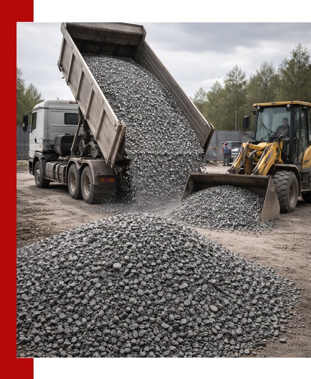Доставка и продажа щебня гранитного в Гусе-Хрустальном