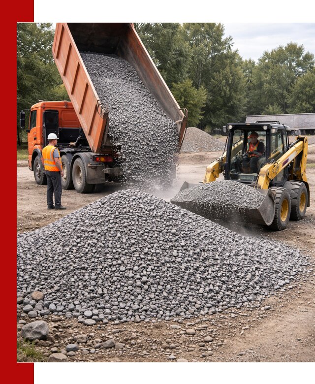 Купить гранитный щебень фракции 5–10 в Гусе-Хрустальном с доставкой