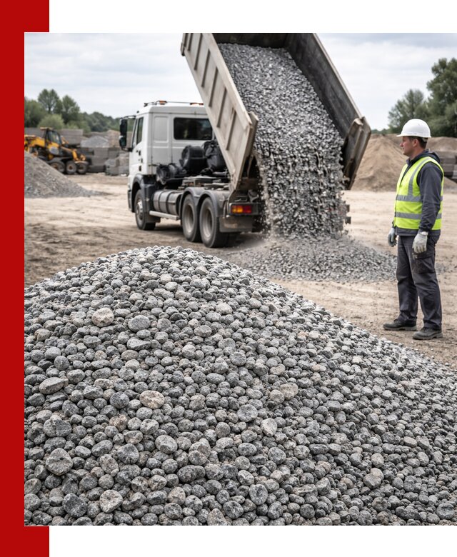 Доставка и продажа гранитного щебня фракции 5-20 в Гусе-Хрустальном