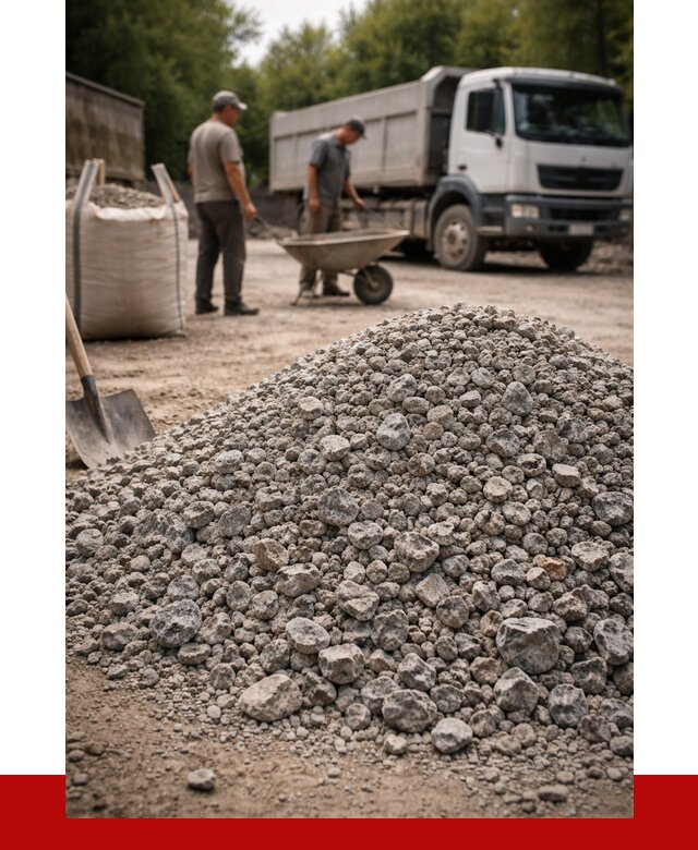 Гранитный щебень фракция 20-40 в Гусе-Хрустальном от 3423 руб. ПРОНЕРУДГсь