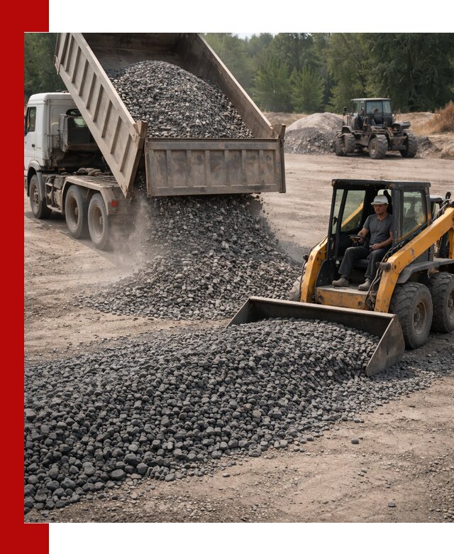 Гранитный щебень фракция 40-70 с доставкой в Гусе-Хрустальном