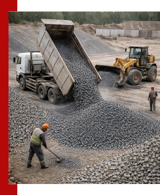 Щебень габбро-диабаз фр. 5-20 с доставкой в Гусе-Хрустальном