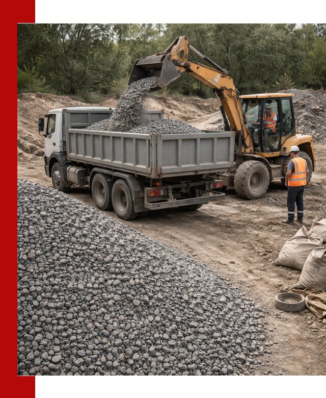 Доставка гравийного щебня в Гусе-Хрустальном оптом и в розницу