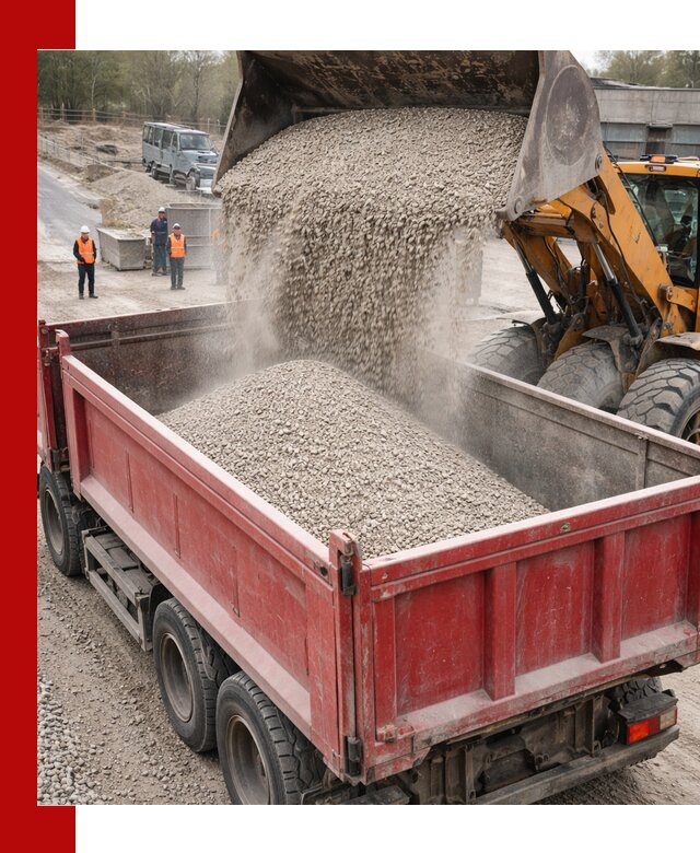 Купить известняковый щебень фракции 0-5 с доставкой в Гусе-Хрустальном