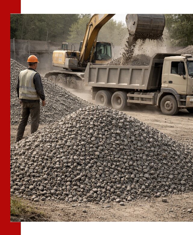 Шлаковый щебень фракция 5-20 с доставкой в Гусе-Хрустальном