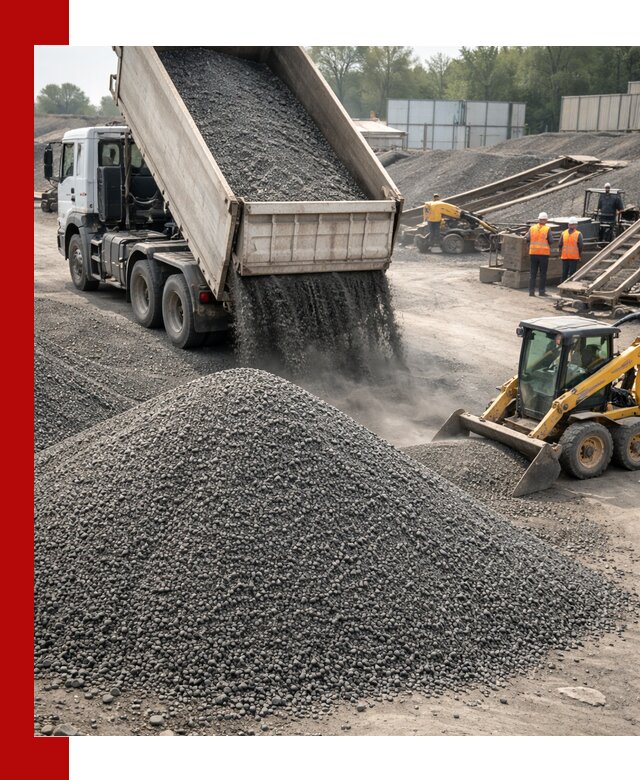Вторичный щебень фракция 0–5 с доставкой в Гусе-Хрустальном