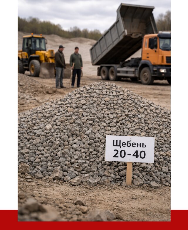 Бетонный щебень фракция 20-40 в Гусе-Хрустальном от 2621 р. | ПРОНЕРУДГсь