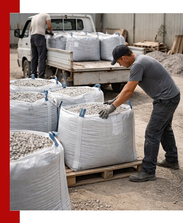 Доставка щебня в мешках по выгодным ценам в Гусе-Хрустальном