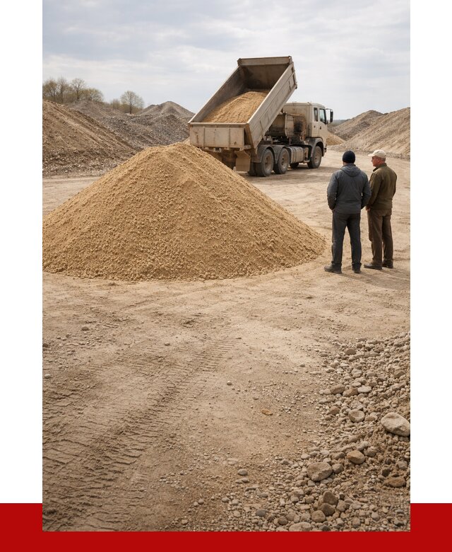 Карьерный песок крупнозернистый в Гусе-Хрустальном от 9093 р | ПРОНЕРУДГсь