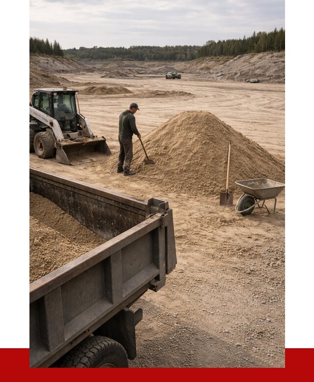 Карьерный песок среднезернистый в Гусе-Хрустальном, от 2354 р. ПРОНЕРУДГсь