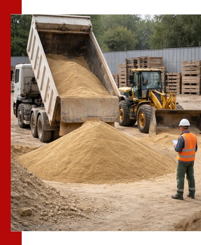 Доставка карьерного мелкозернистого песка в Гусе-Хрустальном