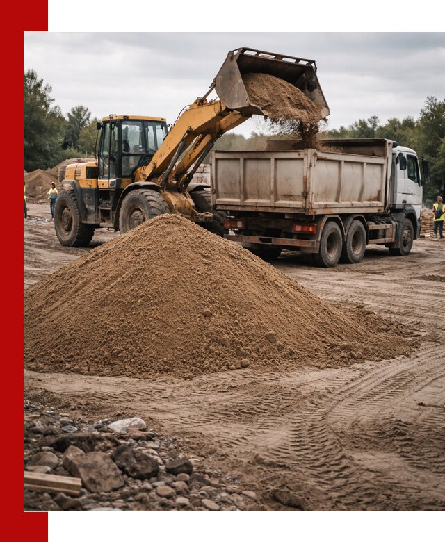 Доставка речного песка навалом в Гусе-Хрустальном быстро и выгодно