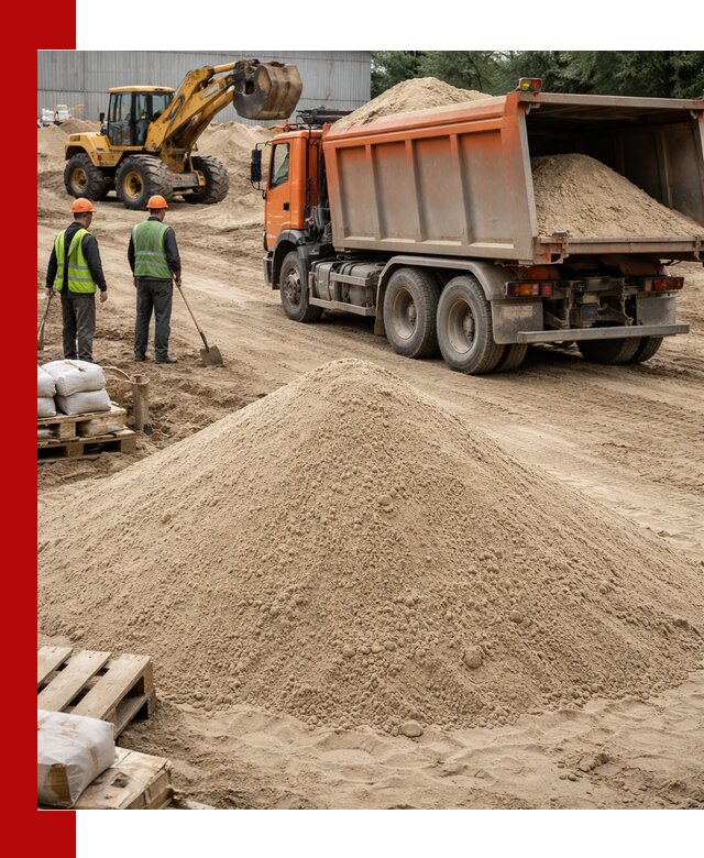 Доставка и продажа мытого речного песка в Гусе-Хрустальном