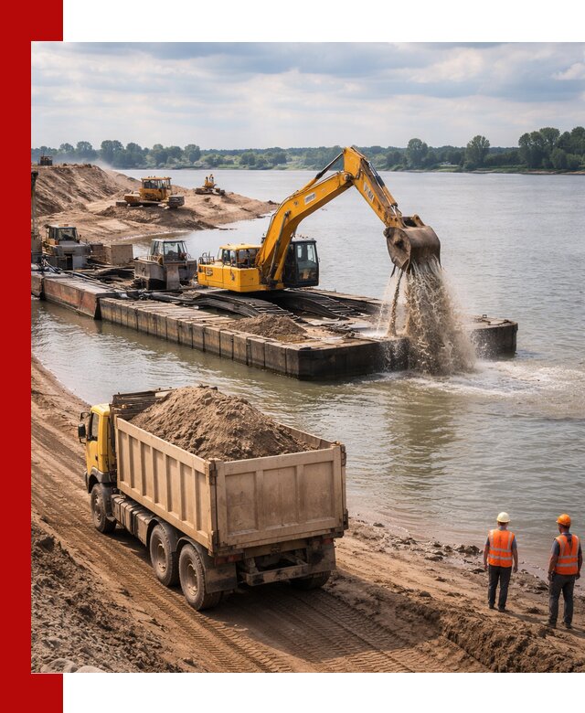 Намывной песок с доставкой в Гусе-Хрустальном оптом и в розницу