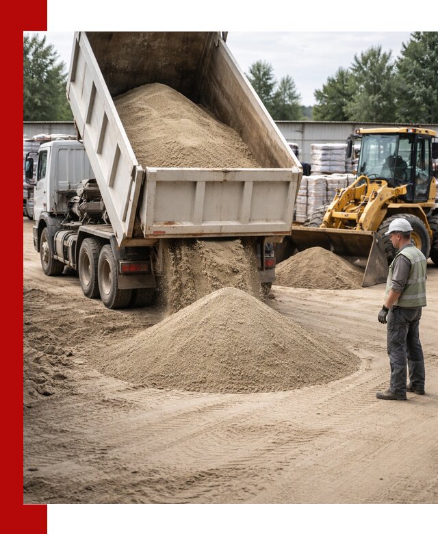 Поставка и доставка песка для бетона в Гусе-Хрустальном