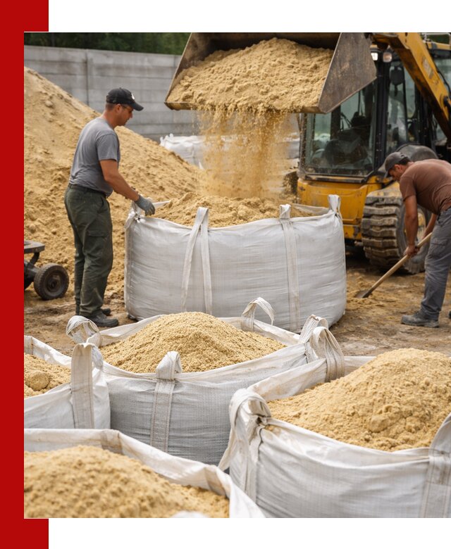 Поставка качественного песка для кладки в Гусе-Хрустальном