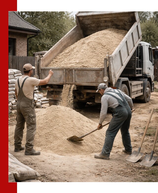 Песок для штукатурки с доставкой в Гусе-Хрустальном качественный и чистый