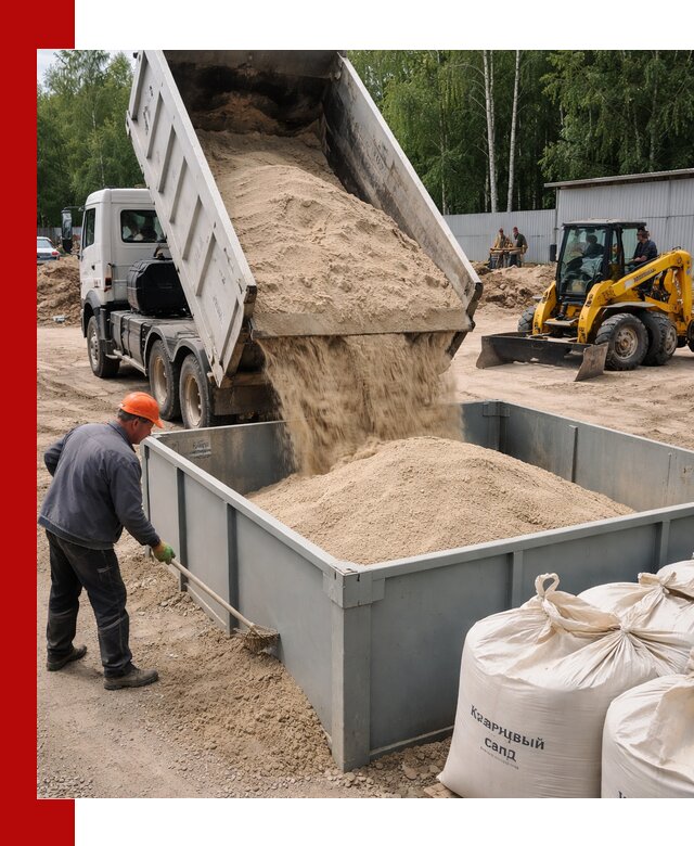 Кварцевый песок для фильтра в Гусе-Хрустальном — доставка и качество