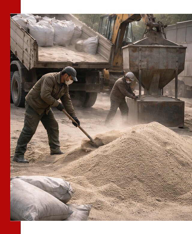 Кварцевый песок для пескоструя в Гусе-Хрустальном — доставка и качество