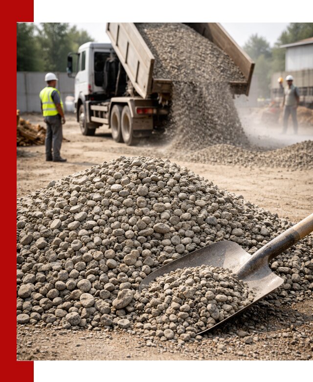 Доставка гравия фракции 20-40 в Гусе-Хрустальном с самосвалами