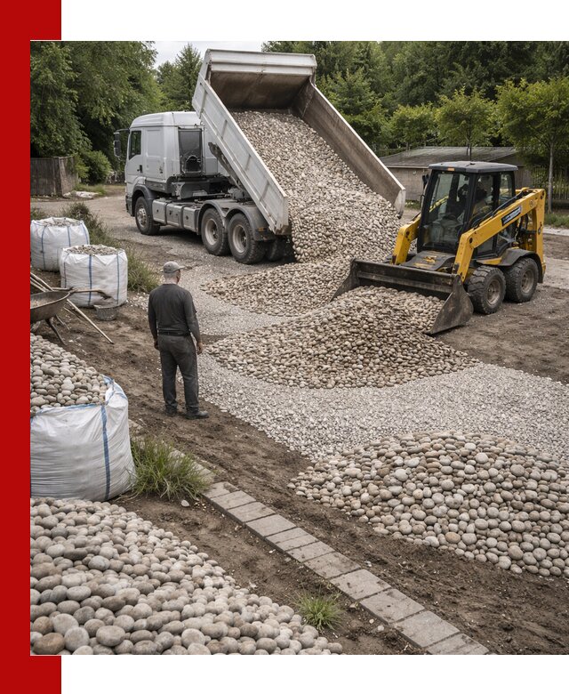 Доставка морской гальки оптом и в розницу в Гусе-Хрустальном