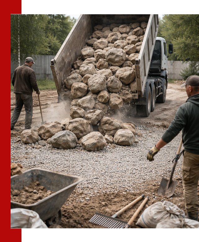 Доставка и укладка булыжника в Гусе-Хрустальном