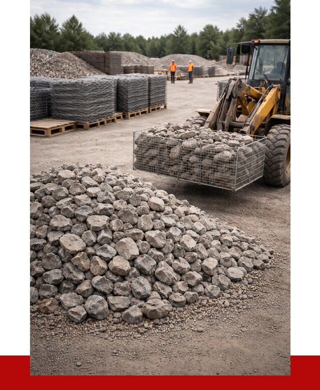 Камень для габионов фракция 70-150 в Гусе-Хрустальном от 4493 р. | ПРОНЕРУДГсь