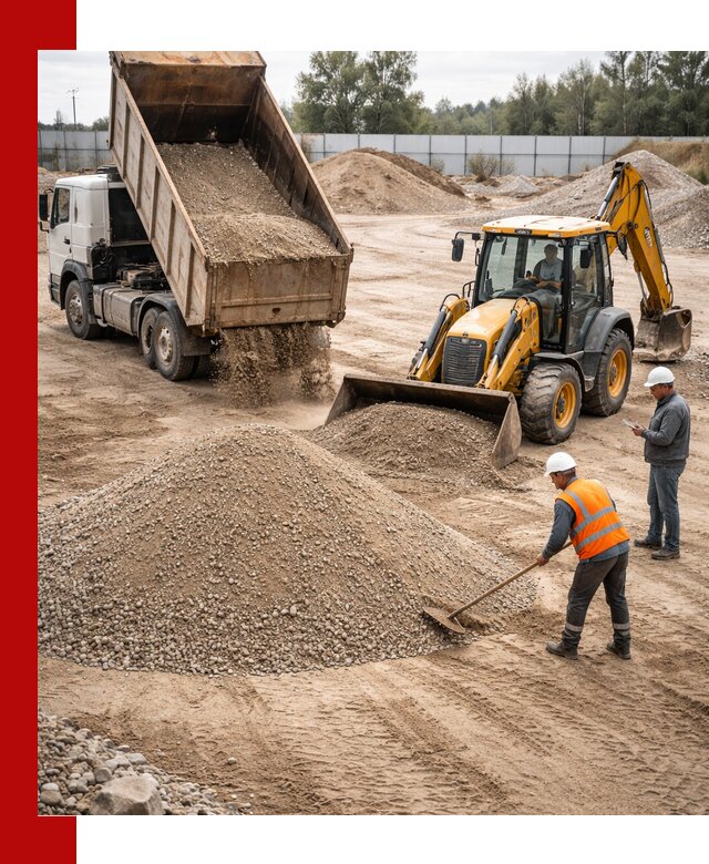 Поставка и доставка ПГС С4 в мешках и самосвалах в Гусе-Хрустальном