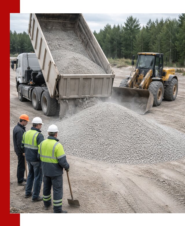 Известняковый отсев 0-5 доставка в Гусе-Хрустальном быстро и выгодно
