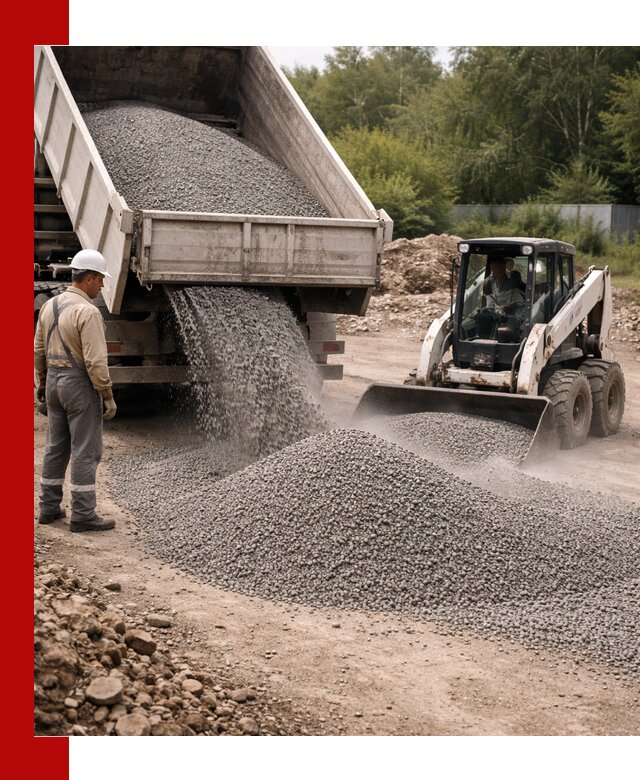 Доставка гравийного отсева 0-5 в Гусе-Хрустальном оптом и в розницу