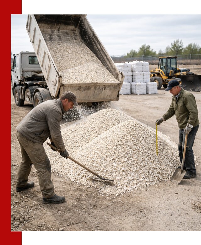 Мраморная крошка с доставкой и разгрузкой в Гусе-Хрустальном