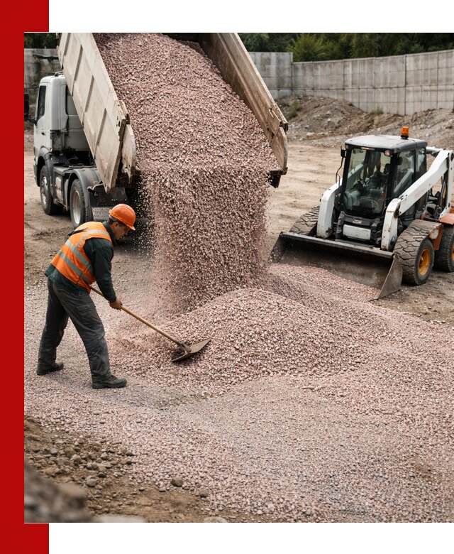 Крошка розовый гранит с доставкой в Гусе-Хрустальном от производителя
