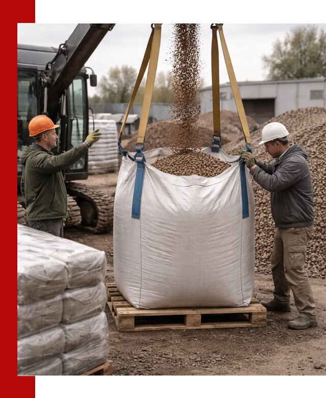 Керамзит в биг-бегах с доставкой в Гусе-Хрустальном