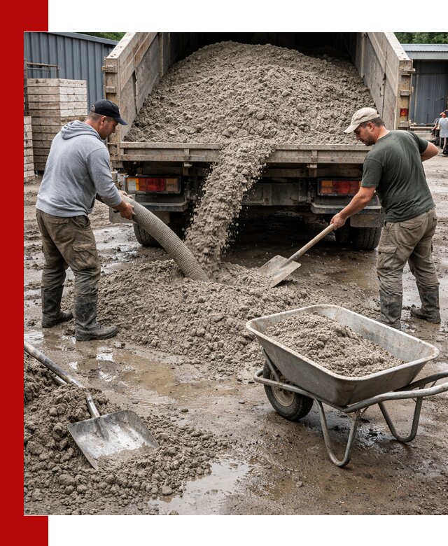 Цементно-песчаная смесь М150 доставка в Гусе-Хрустальном