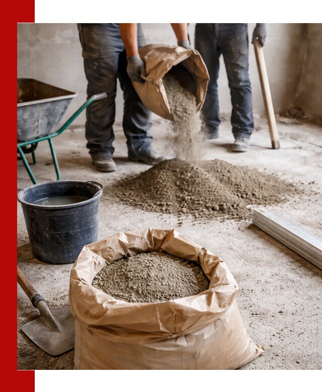 Доставка сухой смеси для стяжки в Гусе-Хрустальном