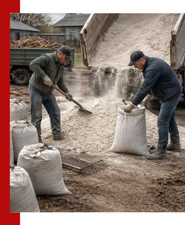 Доставка извести пушонки в Гусе-Хрустальном оптом и мелким оптом