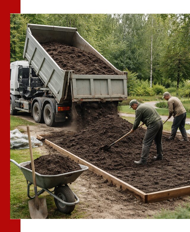 Доставка грунта для озеленения и благоустройства в Гусе-Хрустальном