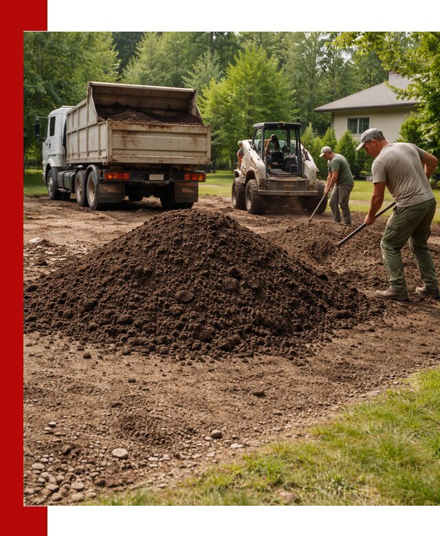 Доставка и укладка грунта для газона в Гусе-Хрустальном