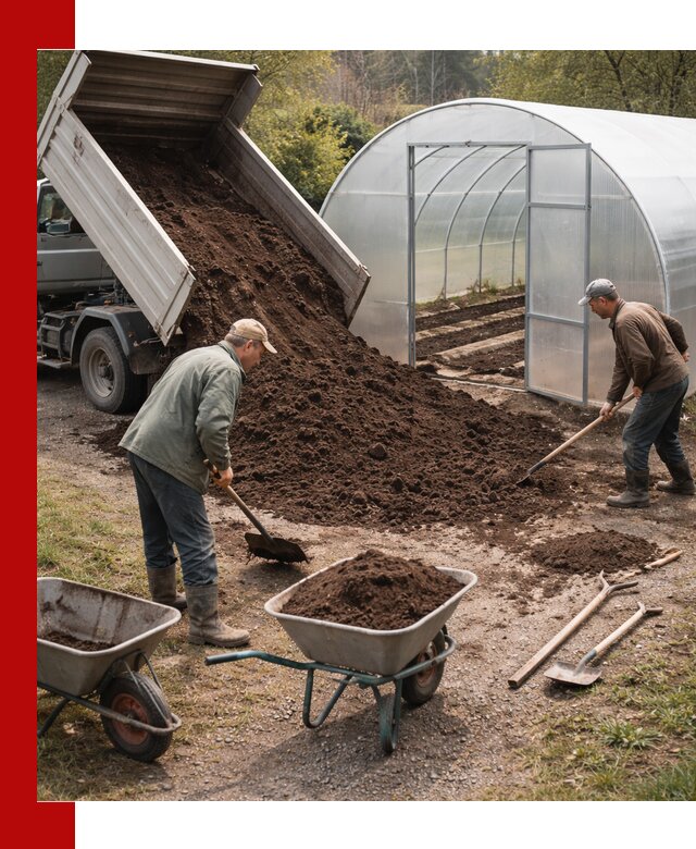 Грунт для теплицы с доставкой в Гусе-Хрустальном — плодородный субстрат под растения