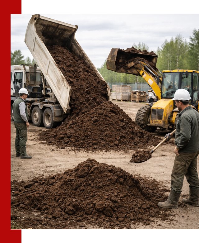 Доставка торфа оптом и в мешках в Гусе-Хрустальном