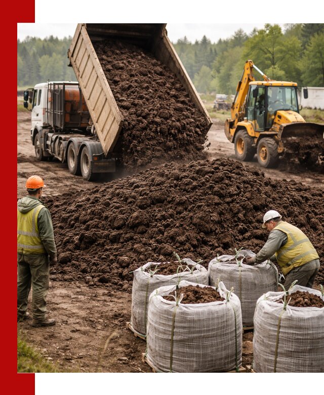 Доставка нейтрального торфа в Гусе-Хрустальном оптом и в розницу