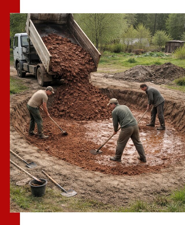 Купить качественную глину для пруда в Гусе-Хрустальном
