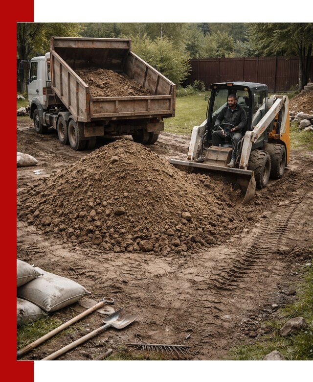 Суглинок для планировки участков в Гусе-Хрустальном с доставкой и выгрузкой