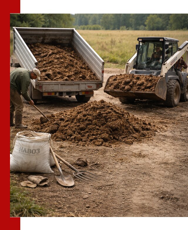 Доставка конского навоза в Гусе-Хрустальном с разгрузкой и доставкой на объект