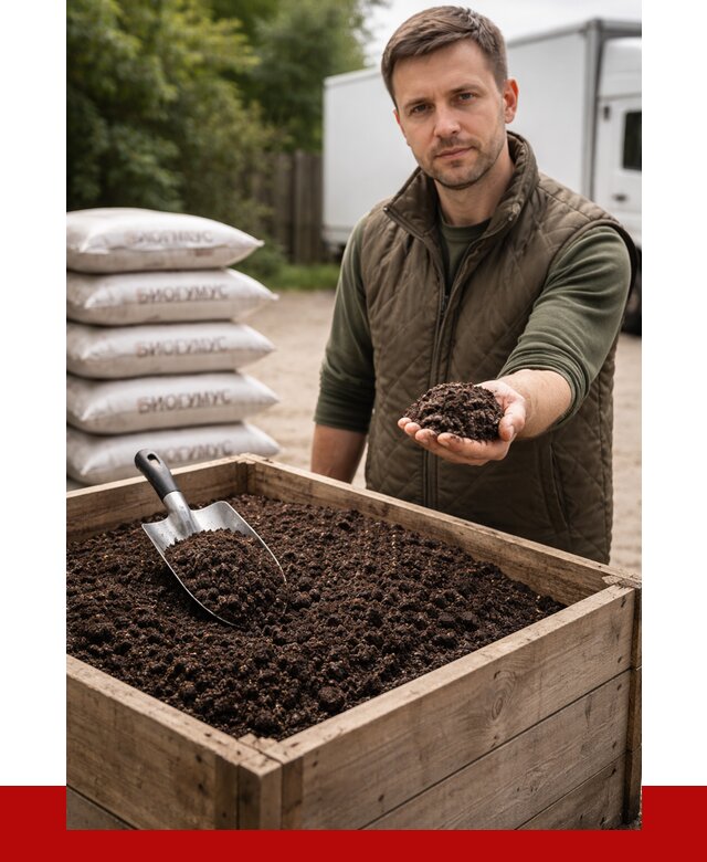 Купить биогумус в Гусе-Хрустальном с доставкой от 9093 р. за куб | ПРОНЕРУДГсь