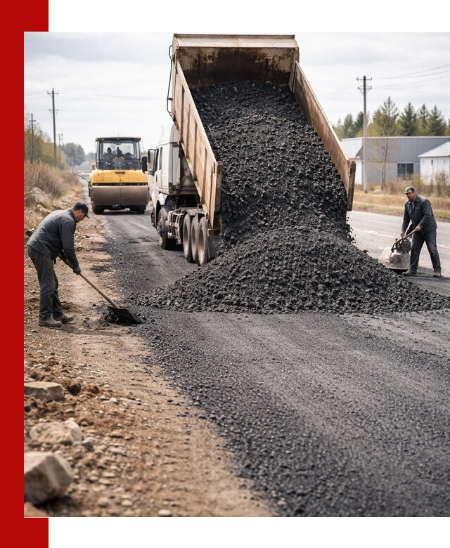 Асфальтовая крошка для дорог в Гусе-Хрустальном — поставка и доставка