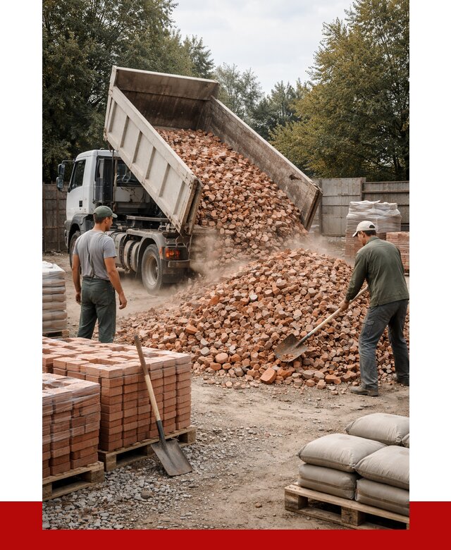 Бой кирпича в Гусе-Хрустальном с доставкой от 4493 руб/куб | ПРОНЕРУДГсь