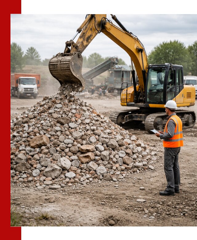 Доставка и вывоз строительного боя в Гусе-Хрустальном