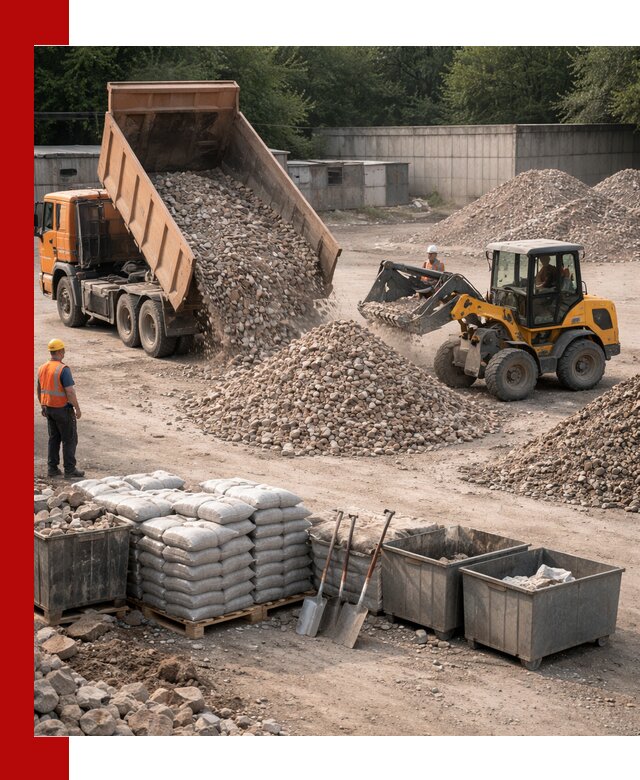 Вторичные материалы для отсыпки в Гусе-Хрустальном — поставка и доставка